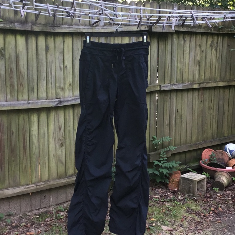 Lululemon Black Dance Studio Nylon Pants sz 4.